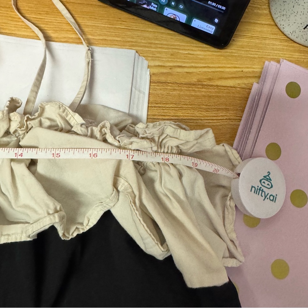 Anthropologie Ruffle Poplin Babydoll Dress - Picture 10 of 11